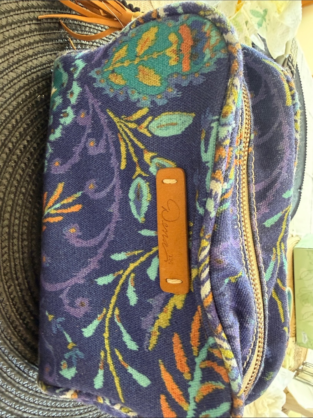 zipper fabric makeup bag